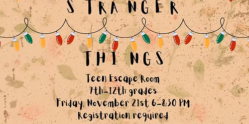 Teen Escape Room- Stranger Things