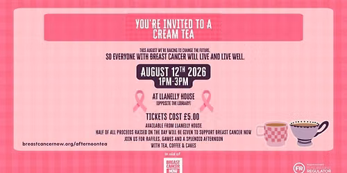 Cream Tea for Breast Cancer Now 