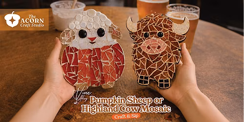 Highland Cow or Pumpking Sheep Mosaic