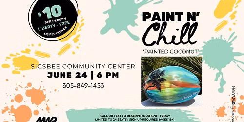 Paint 'n Chill: 'Painted Coconut'