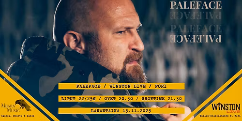 Paleface @ Winston Live, Pori