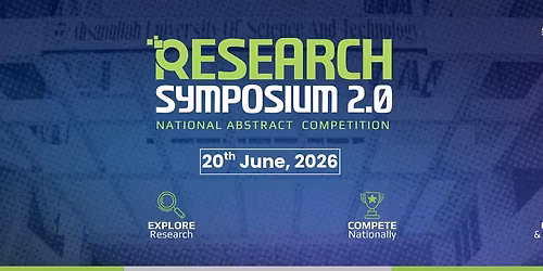 'Research Symposium 2.0'- National Abstract Competition 