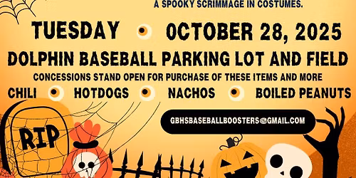 GBHS Baseball- 2nd Annual Trunk or Treat and Baseball Scrimmage