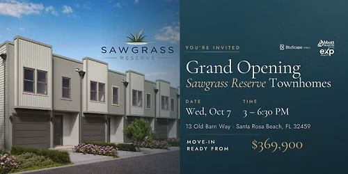 Sawgrass Reserve Townhomes Grand Opening!