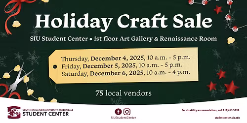 SIU Holiday Craft Sale
