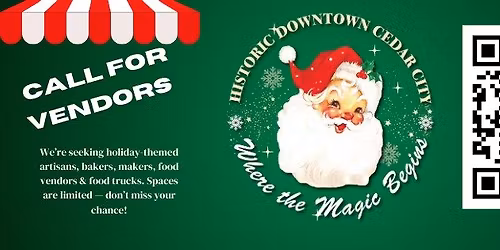 Call for Vendors-Christmas Market-Cedar City, UT