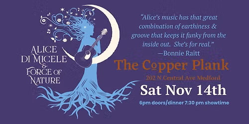Alice Di Micele & Force of Nature at the Copper Plank
