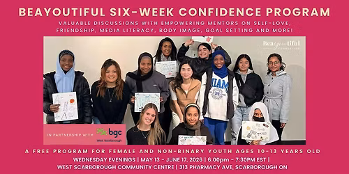 Wednesday Confidence Program  (West Scarborough Neighbourhood Centre)