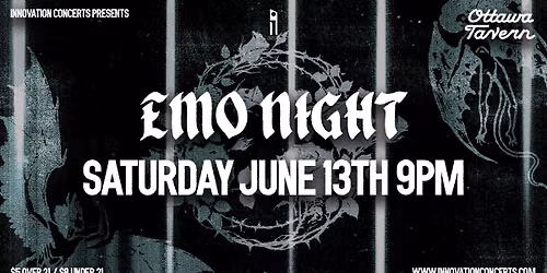 Emo Night - Saturday June 13th at The Ottawa Tavern