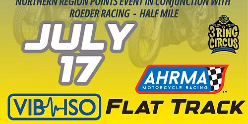 AHRMA Flat Track @ Wauseon Vintage National presented by Roeder Racing