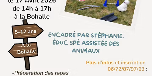 Atelier avec les animaux avril 2026