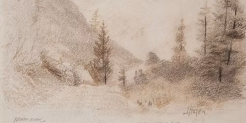 Unearth a Story: Conte Crayon Landscapes UMFA at the Salt Lake City Public Library