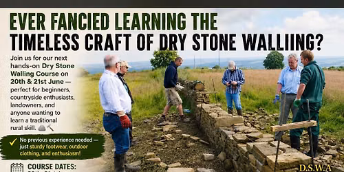 Dry stone walling course