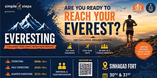 EVERESTING 2026 \u2013 Edition 3 at Sinhagad Fort
