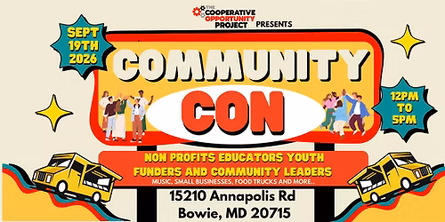 THE CO-OP PROJECT PRESENTS  COMMUNITY CON