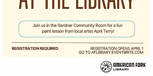 April Paint Night at the Library
