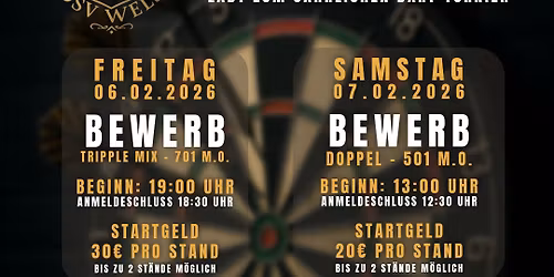 \ud83c\udfaf 1. ASK\u00d6 DSV Wels \u2013 J\u00e4hrliches Dart-Turnier 2026 \ud83c\udfaf