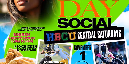 SATURDAY DAY SOCIAL [HBCU FOOTBALL CENTRAL] @ PURE SOCIAL