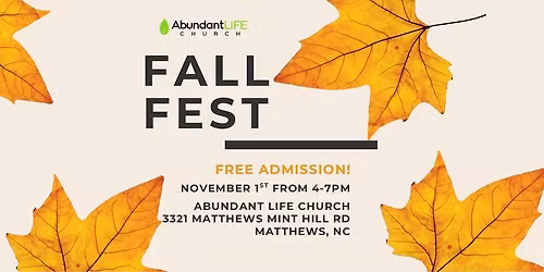 Fall Fest at Abundant Life Church