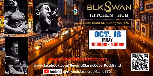 REWIND at the Black Swan Kitchen Hub Downtown Burlington 