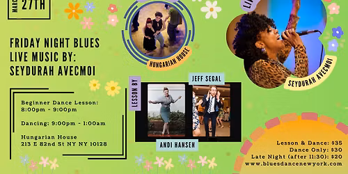 FRIDAY NIGHT BLUES @ HUNGARIAN HOUSE