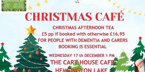 Festive Afternoon tea, \u00a316.95 but only \u00a35 if booked through us