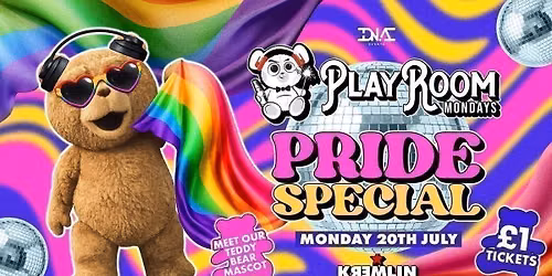 Playroom Mondays Pride Special - \u00a31 Entry & \u00a33.50 Drinks \ud83d\udc3b\ud83c\udff3\ufe0f\u200d\ud83c\udf08
