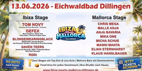Ibiza meets Mallorca @ Eichwaldbad Dillingen