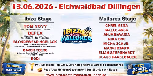 Ibiza meets Mallorca @ Eichwaldbad Dillingen