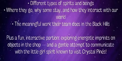 \u2026an evening with the Black Hills Paranormal Investigations Team