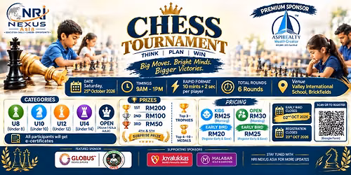 First-Ever Chess Tournament for NRIs in Malaysia!