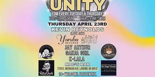 Unity - In Music 517 w\/ special guest Kevin Reynolds 