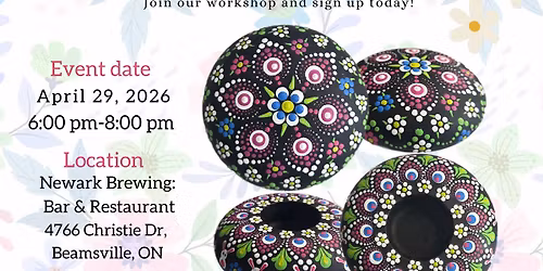 Beamsville-Hoppy Dots & Spring Bloom Dot-Painting Workshop