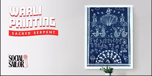 Sacred Serpent Warli Painting - Delhi