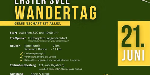 Erster SVLE Wandertag