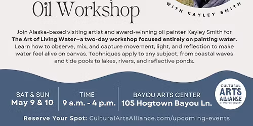 The Art of Living Water - 2 Day Oil Painting Workshop