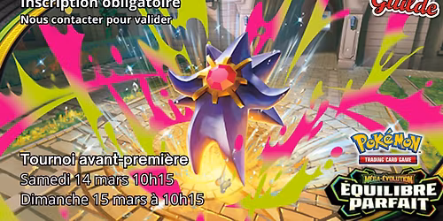 Pok\u00e9mon : Tournoi avant-premi\u00e8re Mega Evolution ME03 Equilibre Parfait