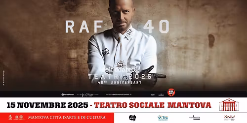 Raf "Self Control 40th Anniversary" Tour Teatrale @ Mantova, Teatro Sociale - 15 novembre 2025