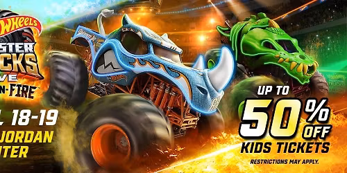 Parking Hot Wheels Monster Trucks Live Glow-N-Fire