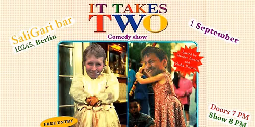 IT TAKES TWO: Free English Comedy Show in Saligari Bar 1st September