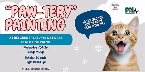 "Paw-Tery" Painting Benefitting PALNV