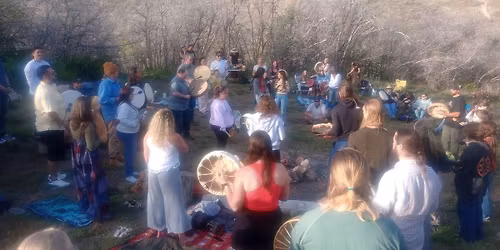 Community Yoga and Drum Circle POTLUCK in the Park.