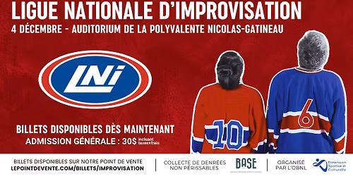 Match de la LNI - Ligue Nationale d'Improvisation