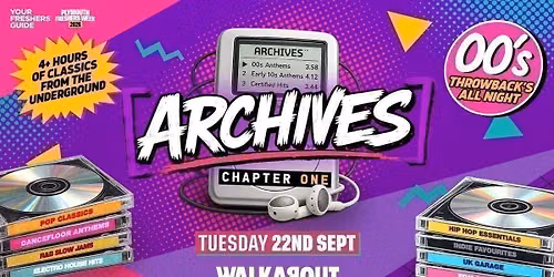 ARCHIVES - The UK's Newest Throwback Party | Plymouth Freshers 2026