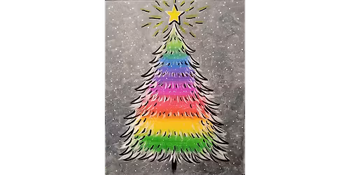 Neon Holiday Tree - Paint and Sip in Phoenix | Classpop!\u2122
