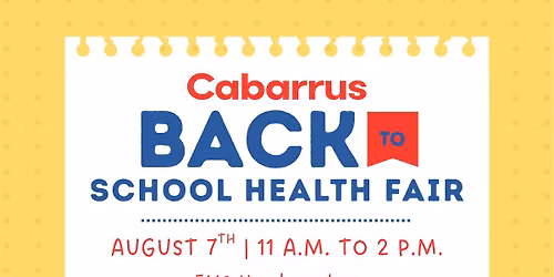 2026 Cabarrus Back-to-School Health Fair