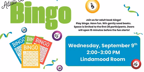 Adult Book Bingo
