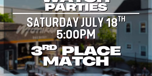Moniker Brewery Watch Party - 3rd Place Match - Kickoff at 5:00pm
