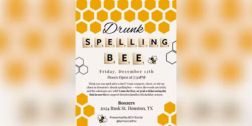 Drunk Spelling Bee: Buzzed for a Cause