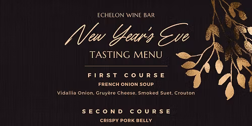 New Year's Eve Tasting Menu